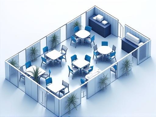 最新のオフィスレイアウト設計図